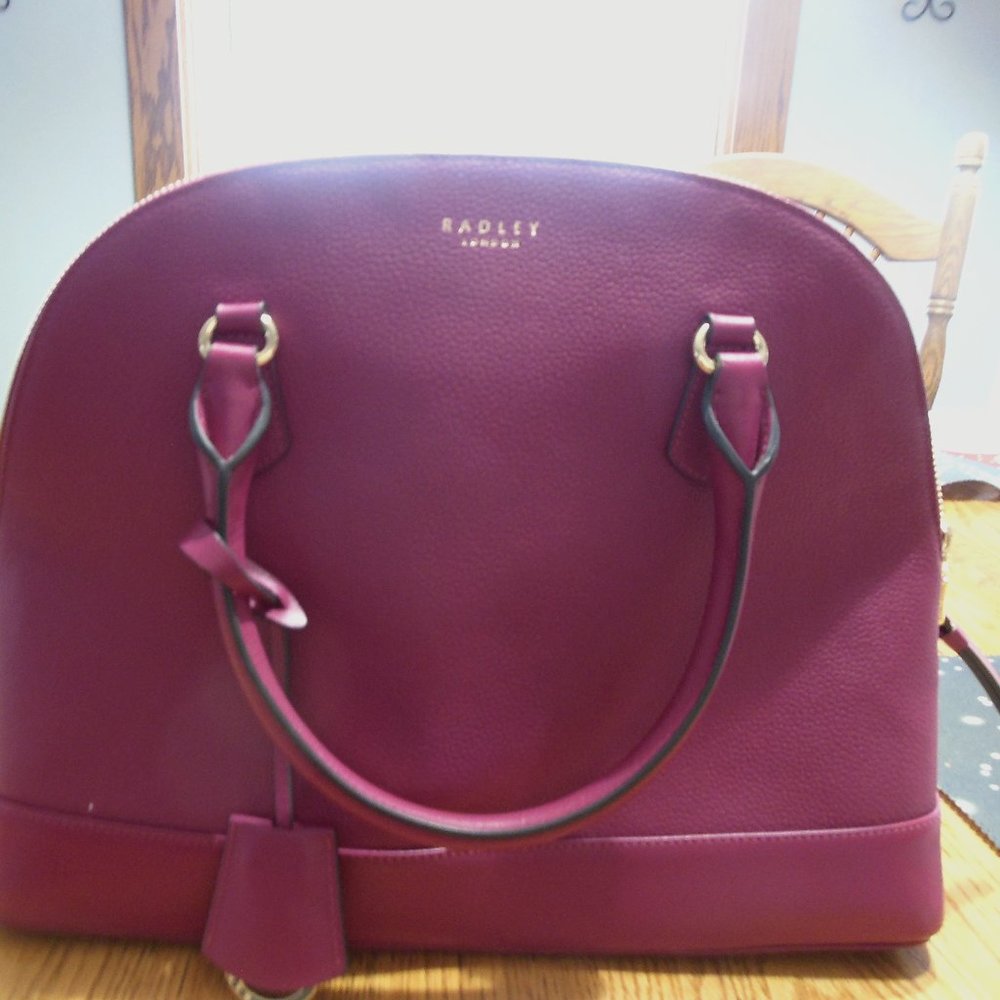 Radley Raspberry Satchel Handbag